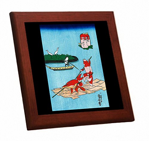 Amazon.co.jp: 歌川国芳『 金魚づくし 』の木枠付きフォトタイル